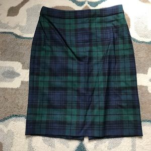 LAST CHANCE! J. Crew Tartan Pencil Skirt